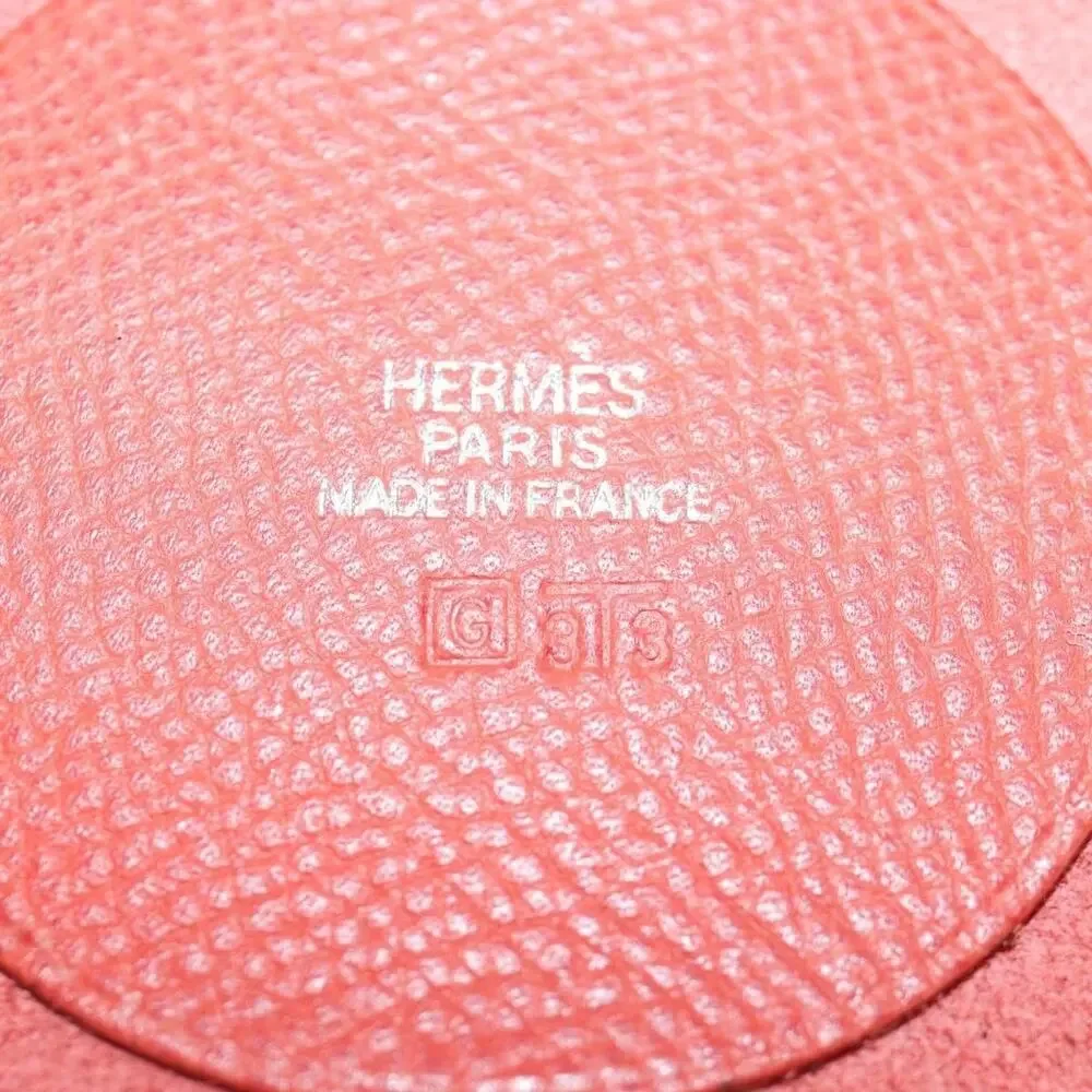 Hermes Leather Vespa Pouch Red